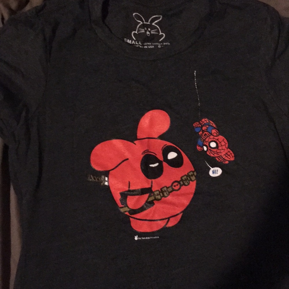 FatRabbitFarm Spideypool limited edition tee